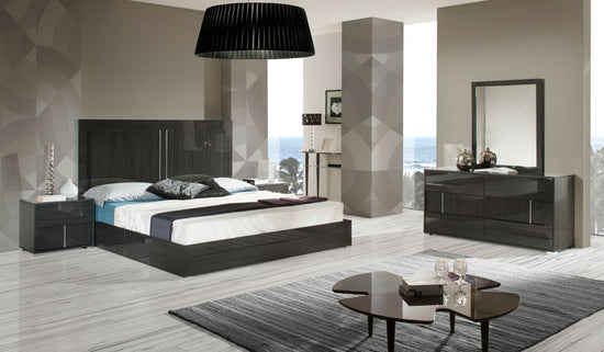 Modrest Ari Italian Modern Grey Bedroom Set