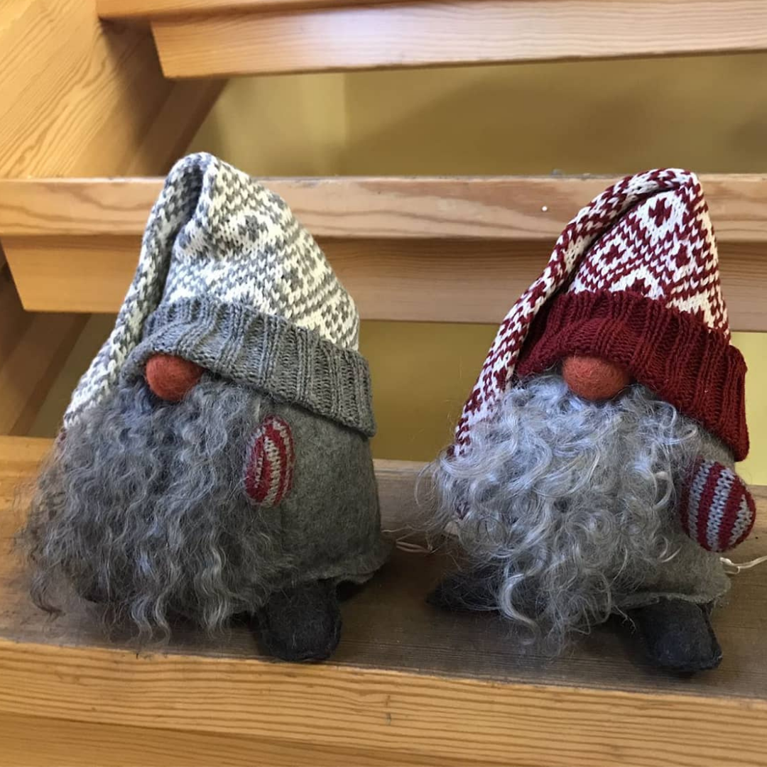 Tomte Gnome - Little Claus (Grey knitted Cap)