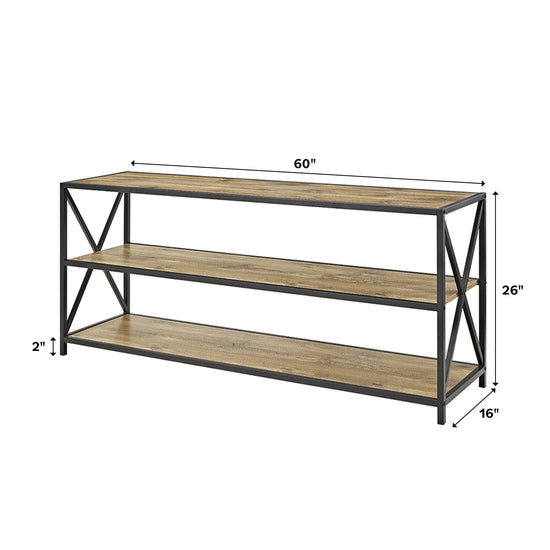 Metal X 60" Bookshelf