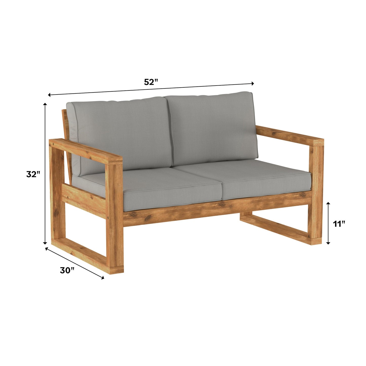 Hudson Outdoor Loveseat