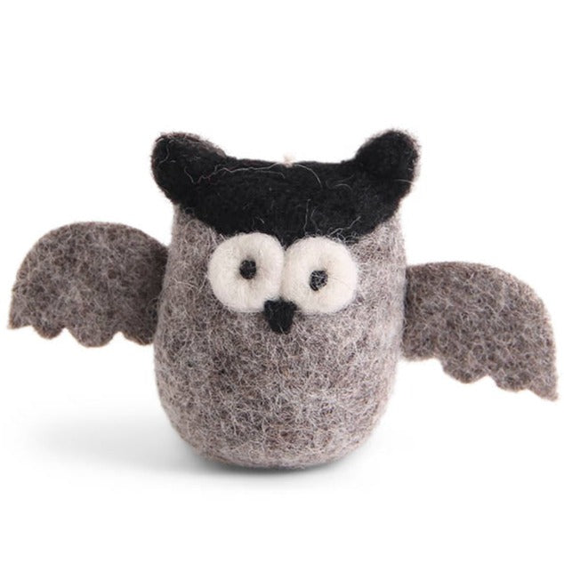 Halloween Hanging Decoration - Halloween Owl - Grey