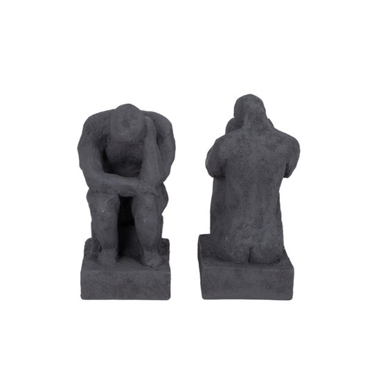 Thinking Man Bookends, Set of 2