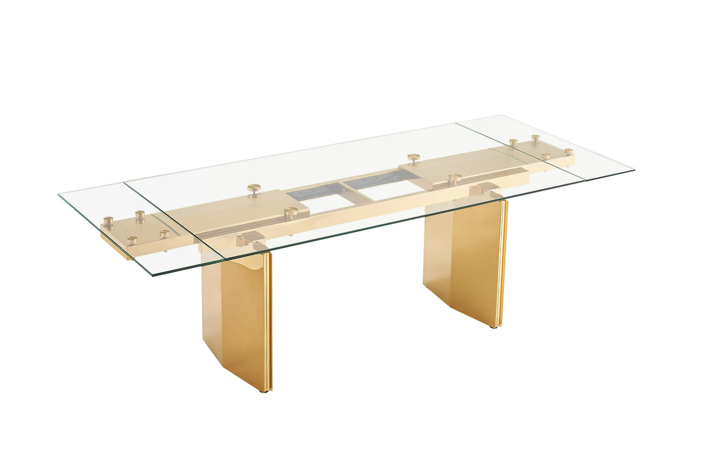 Modrest Nassim - Glam Glass Extendable Dining Table