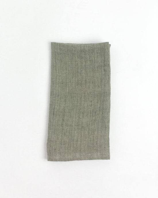 Stone Washed Linen Hemmed Dinner Napkins