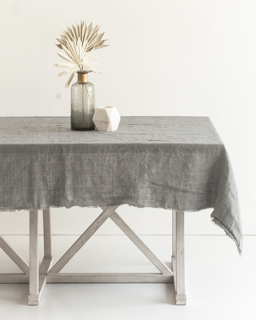 Stone Washed Linen Tablecloth