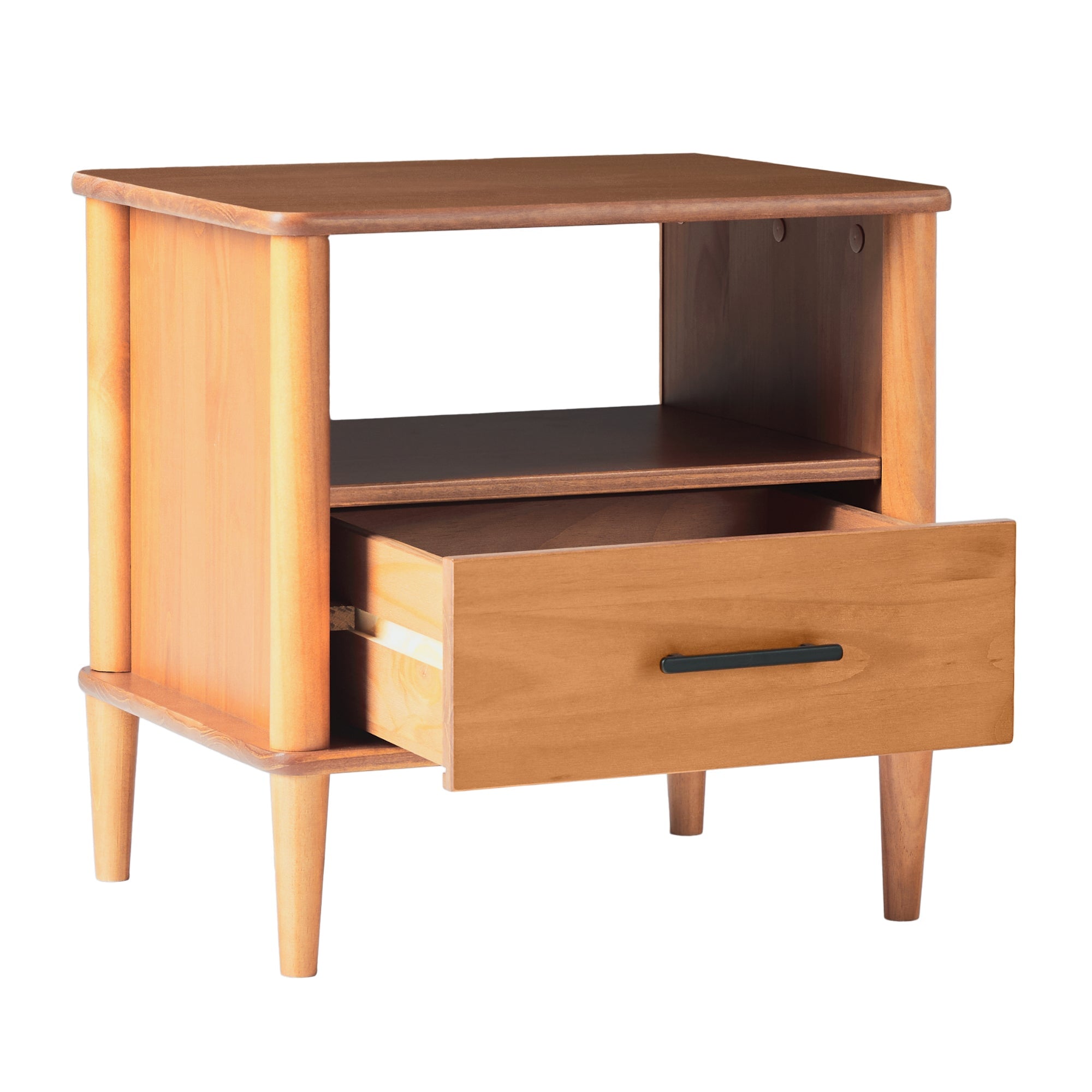 Spindle Transitional 1-Drawer Nightstand