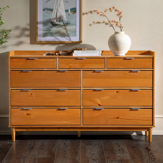 Lee Mid-Century Modern Wood Dresser