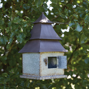 Galvanized Pagoda Birdhouse