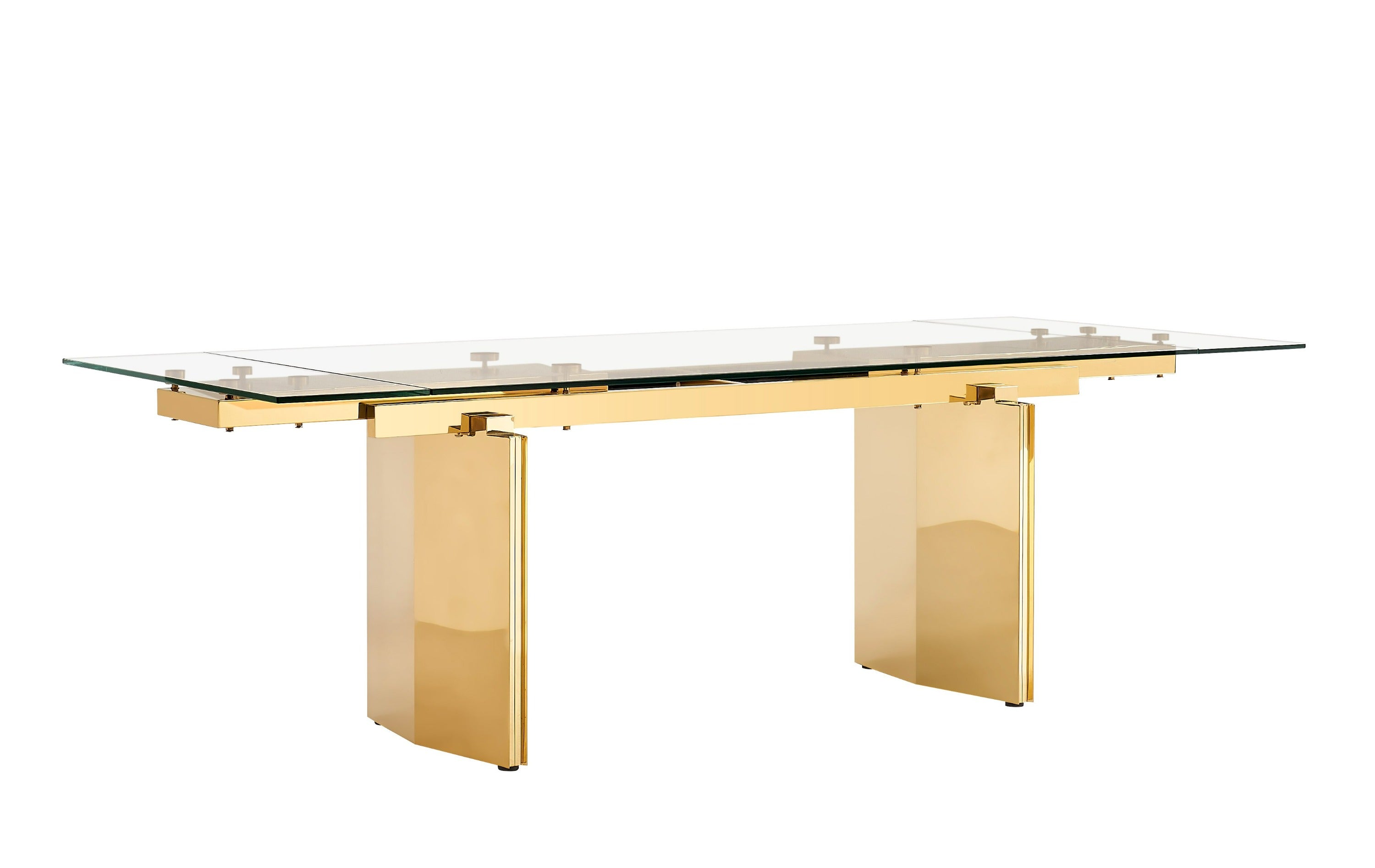 Modrest Nassim - Glam Glass Extendable Dining Table