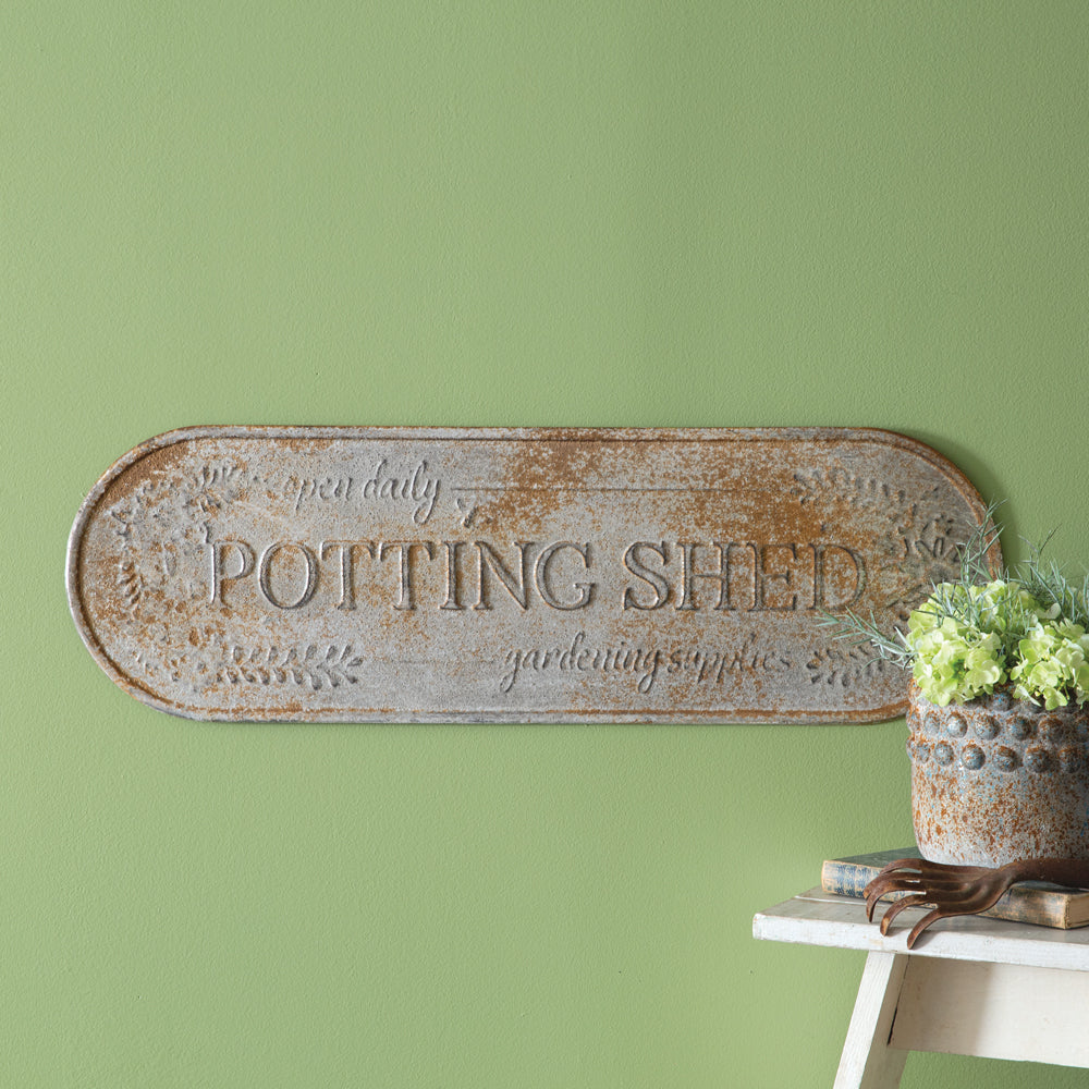 Potting Shed Wall Sign