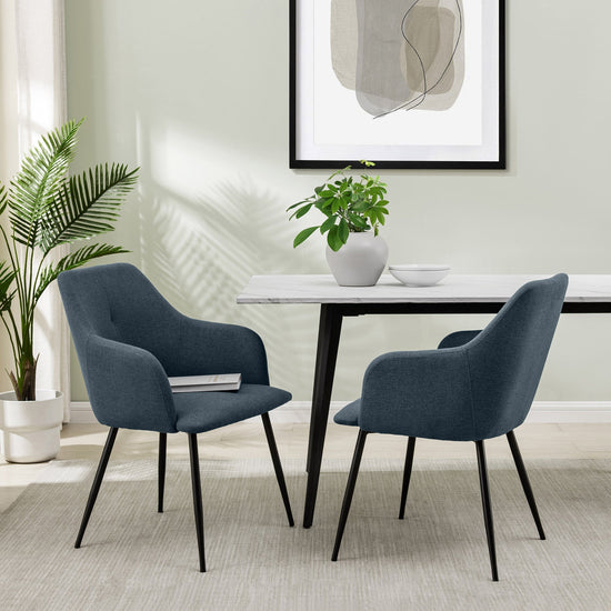 Park 2-Piece Upholstered Dining Arm Chair