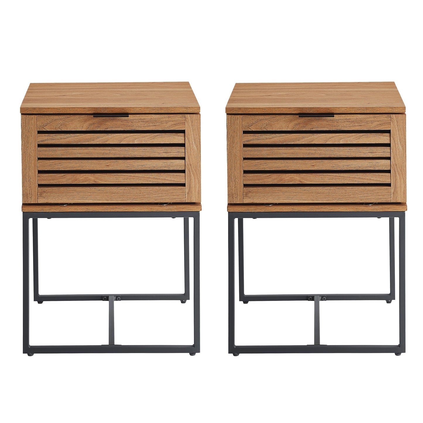 Jackson Modern Slat Door Side Table