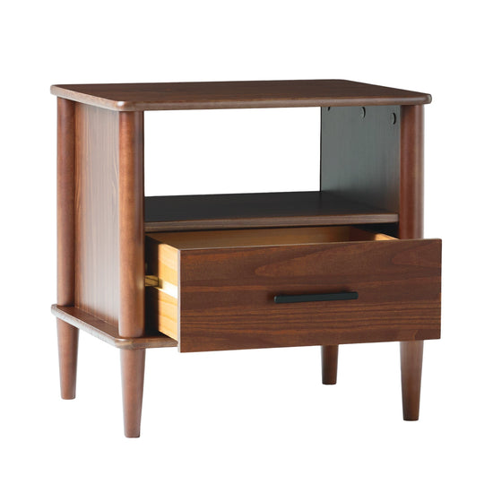 Spindle Transitional 1-Drawer Nightstand