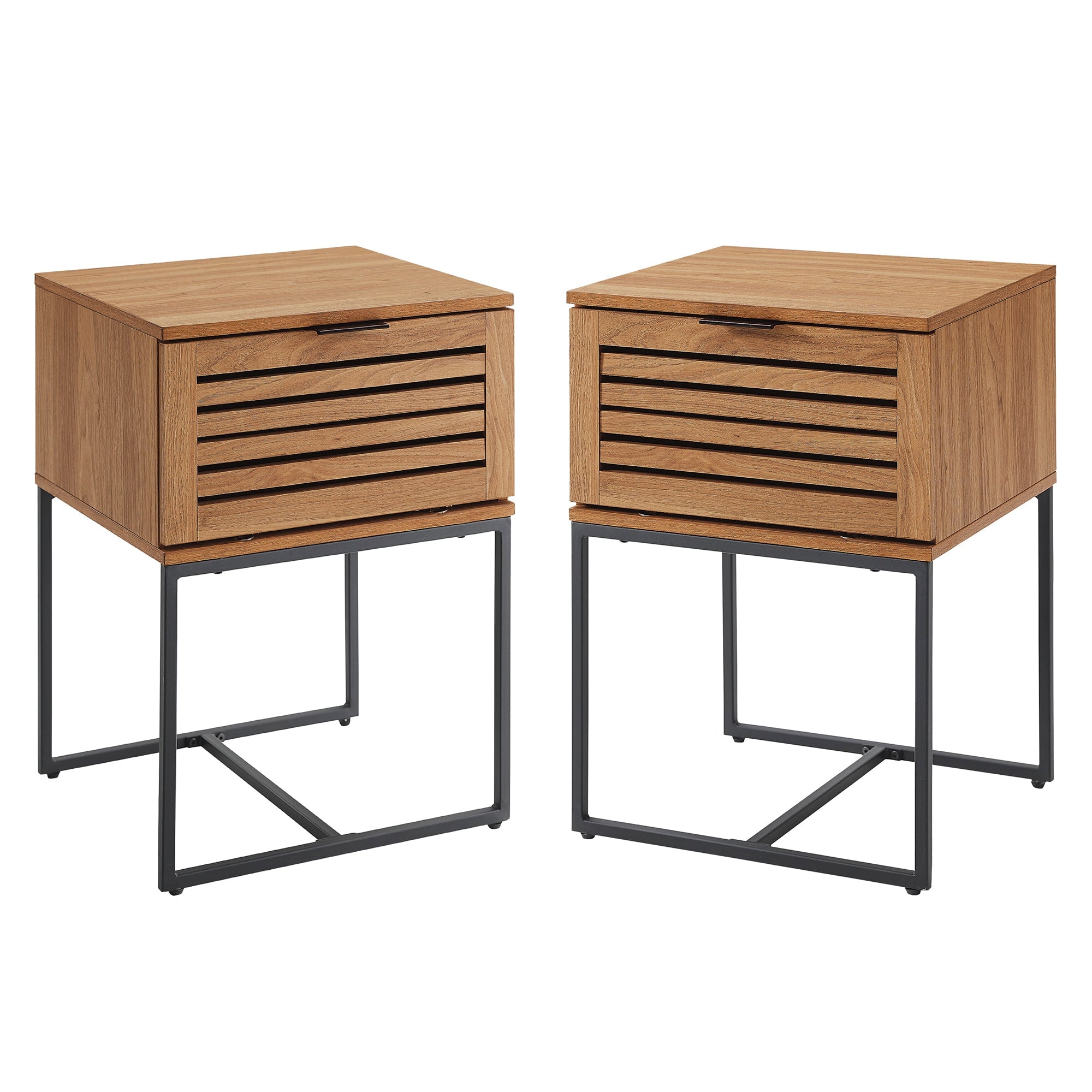 Jackson Modern Slat Door Side Table