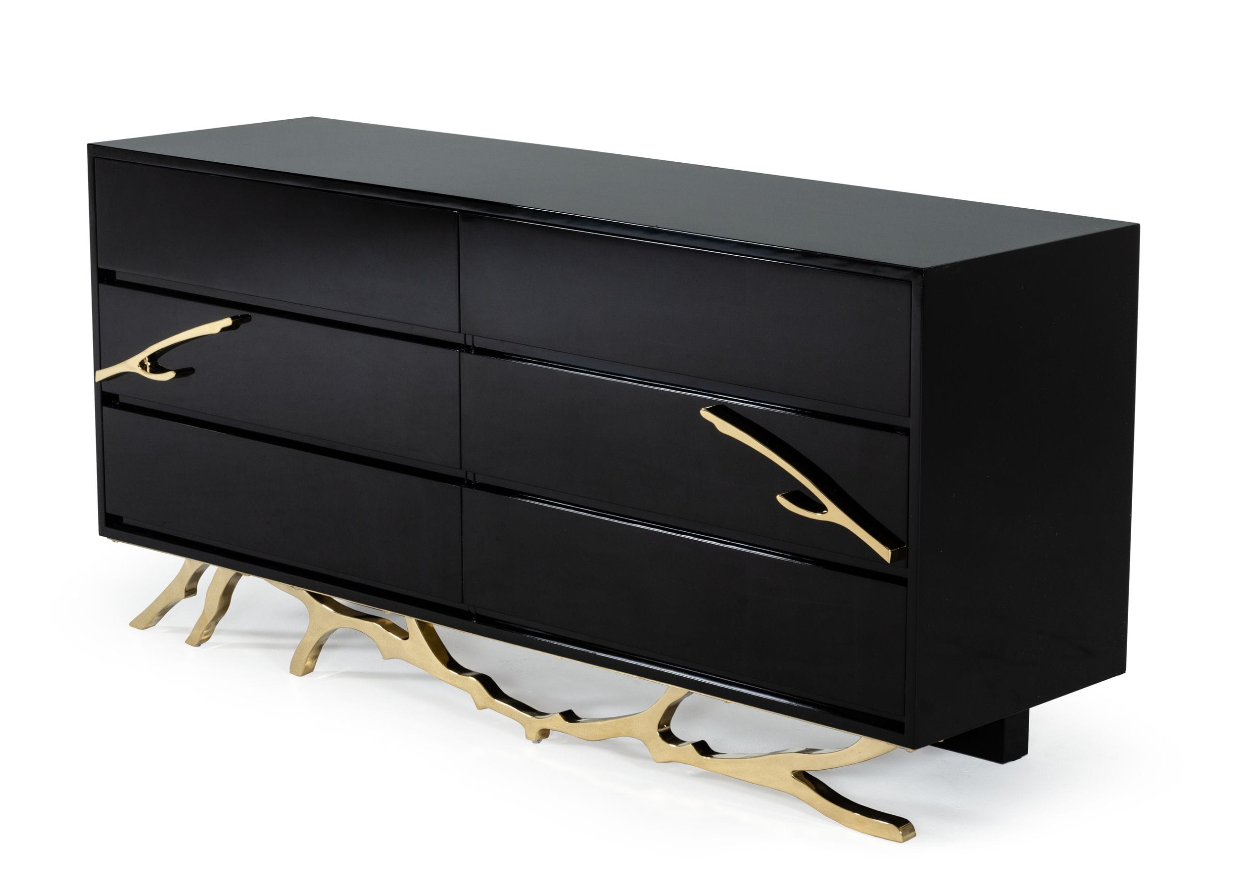 Modrest Legend Modern Black & Gold Dresser