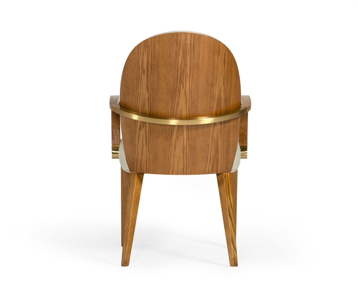 Modrest Rexford Modern Beige & Walnut Dining Armchair