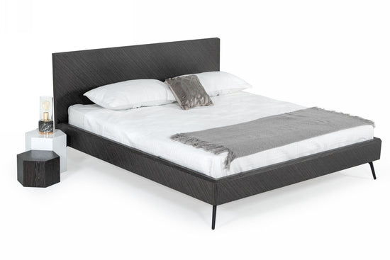 Modrest Gaige - Queen Modern Grey Elm Bed