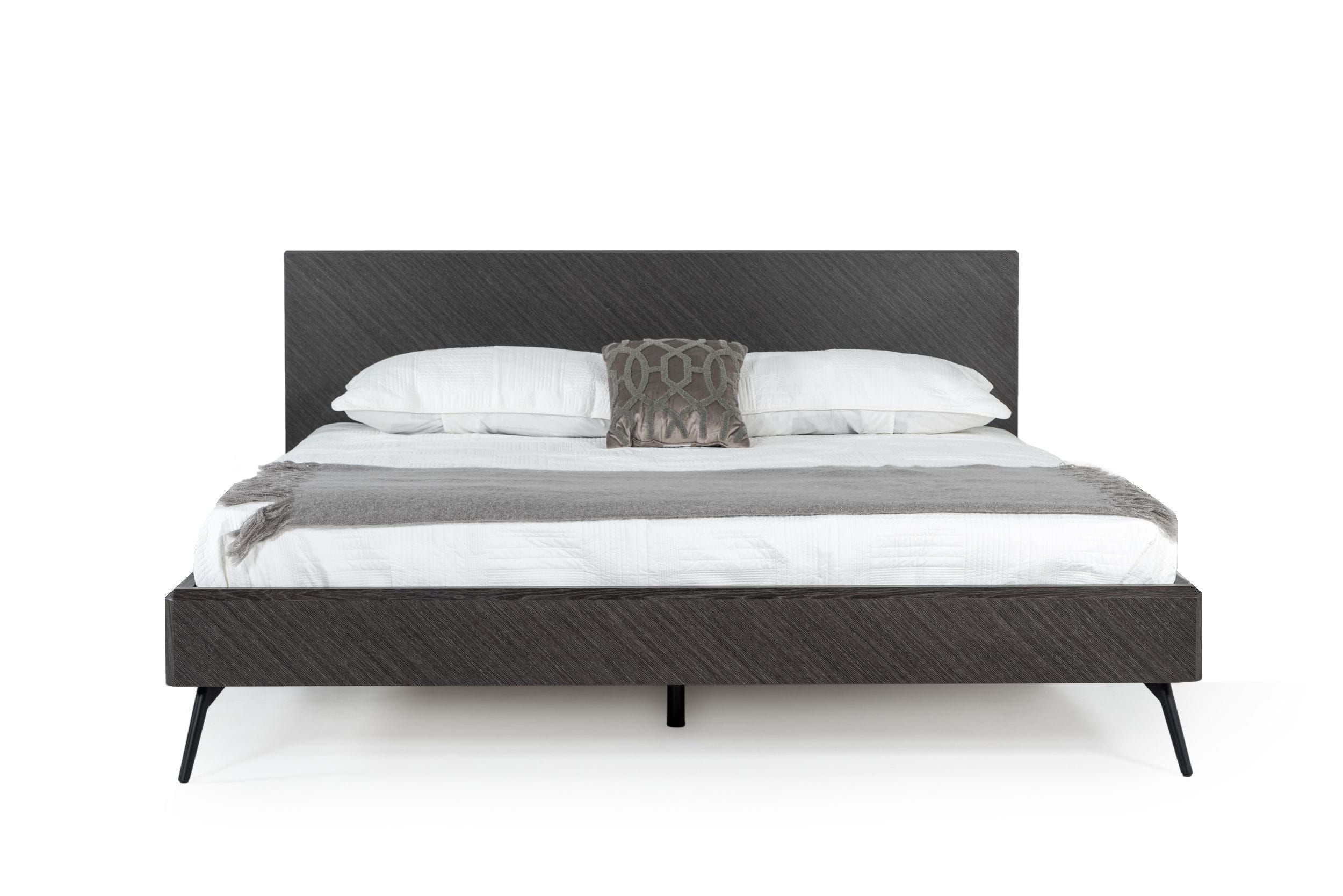 Modrest Gaige - Queen Modern Grey Elm Bed