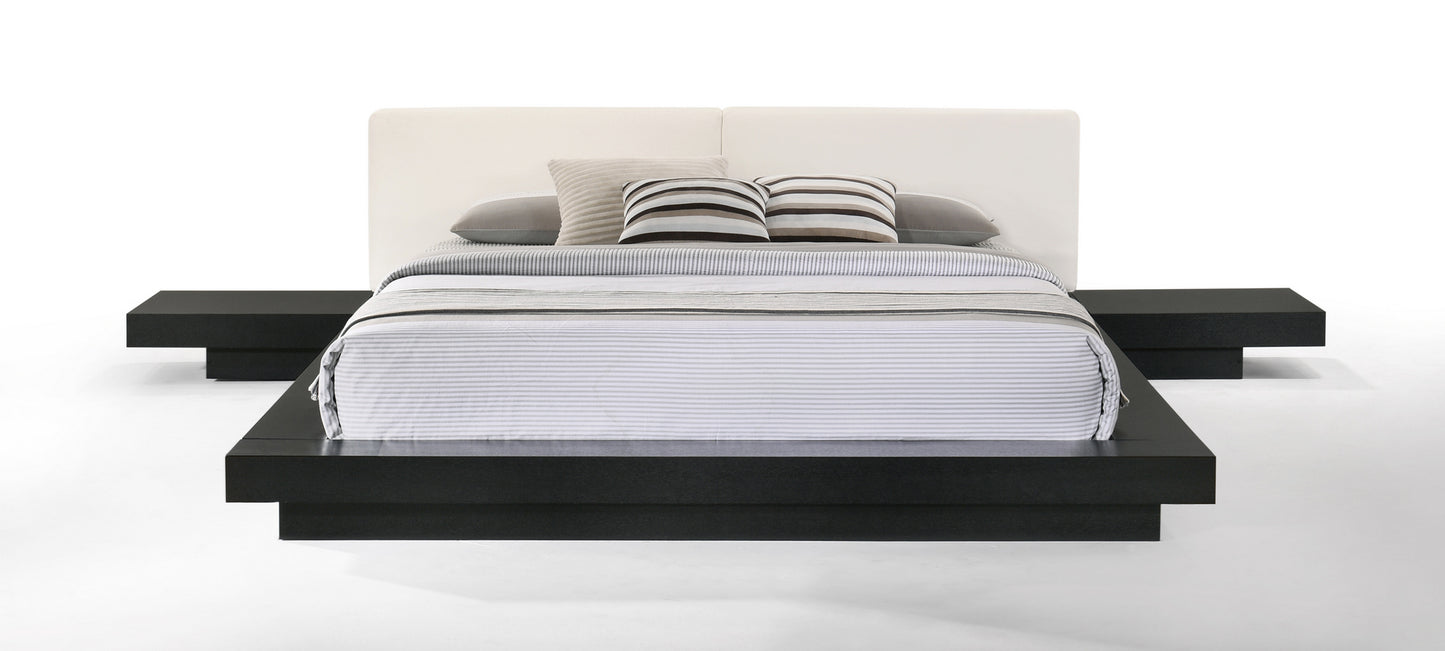 Modrest Tokyo - Queen Contemporary Black and White Platform Bed