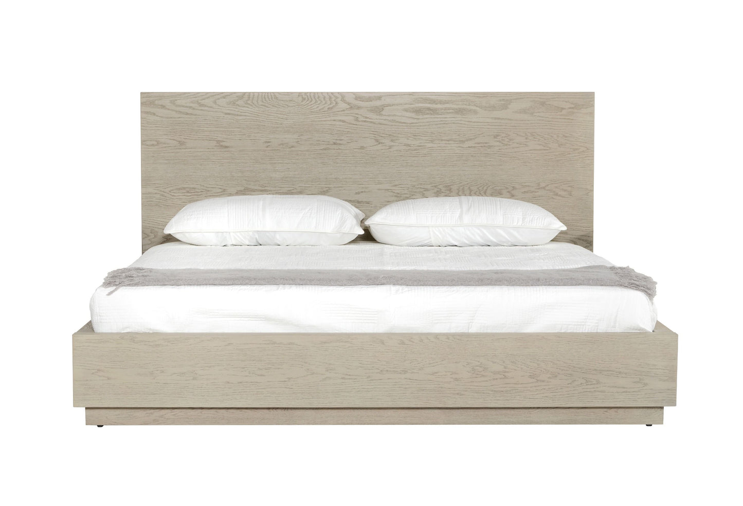 Modrest Samson - Eastern King Contemporary Grey and Silver Bed