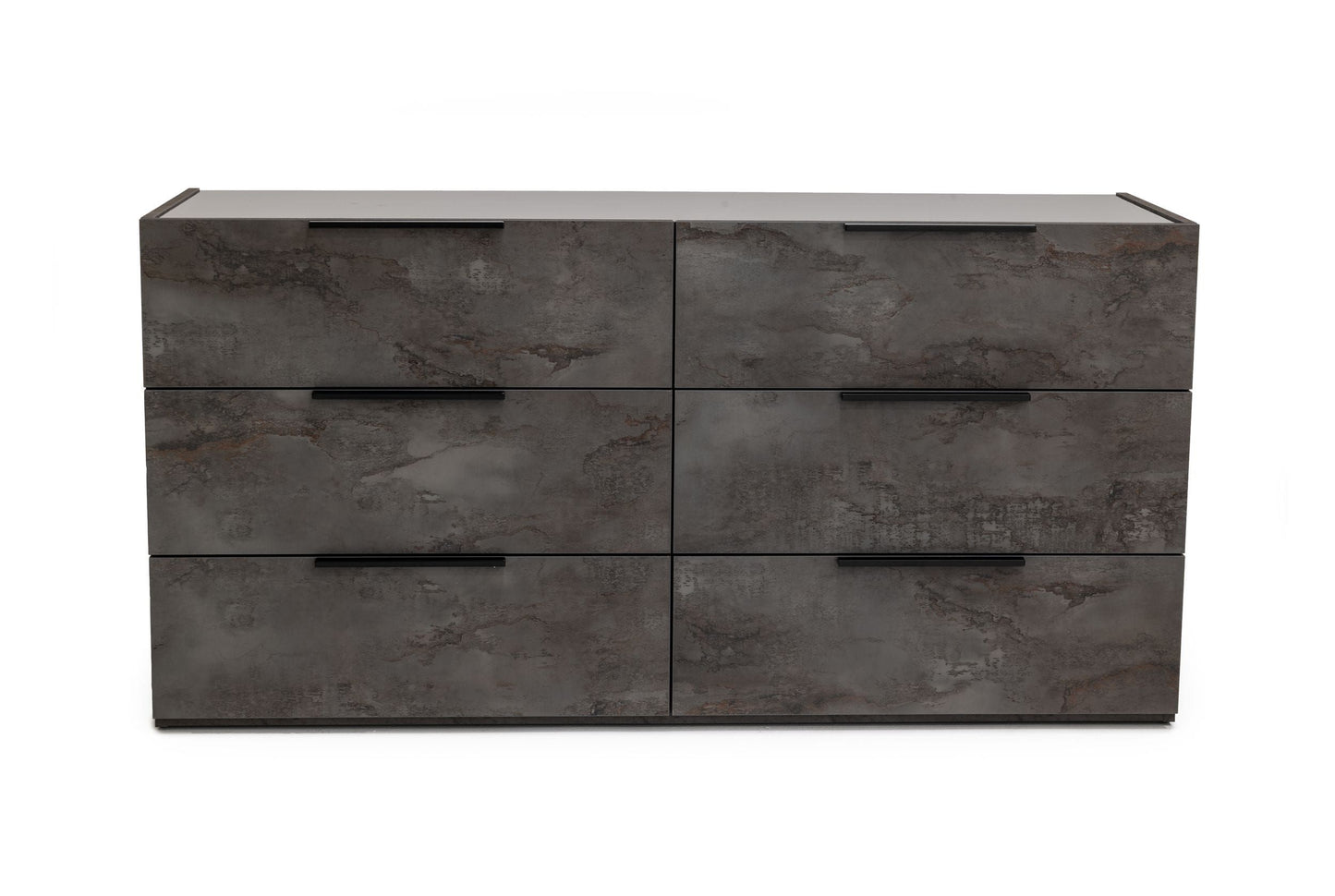 Queen Nova Domus Ferrara - Modern Volcano Oxide Grey Bedroom Set