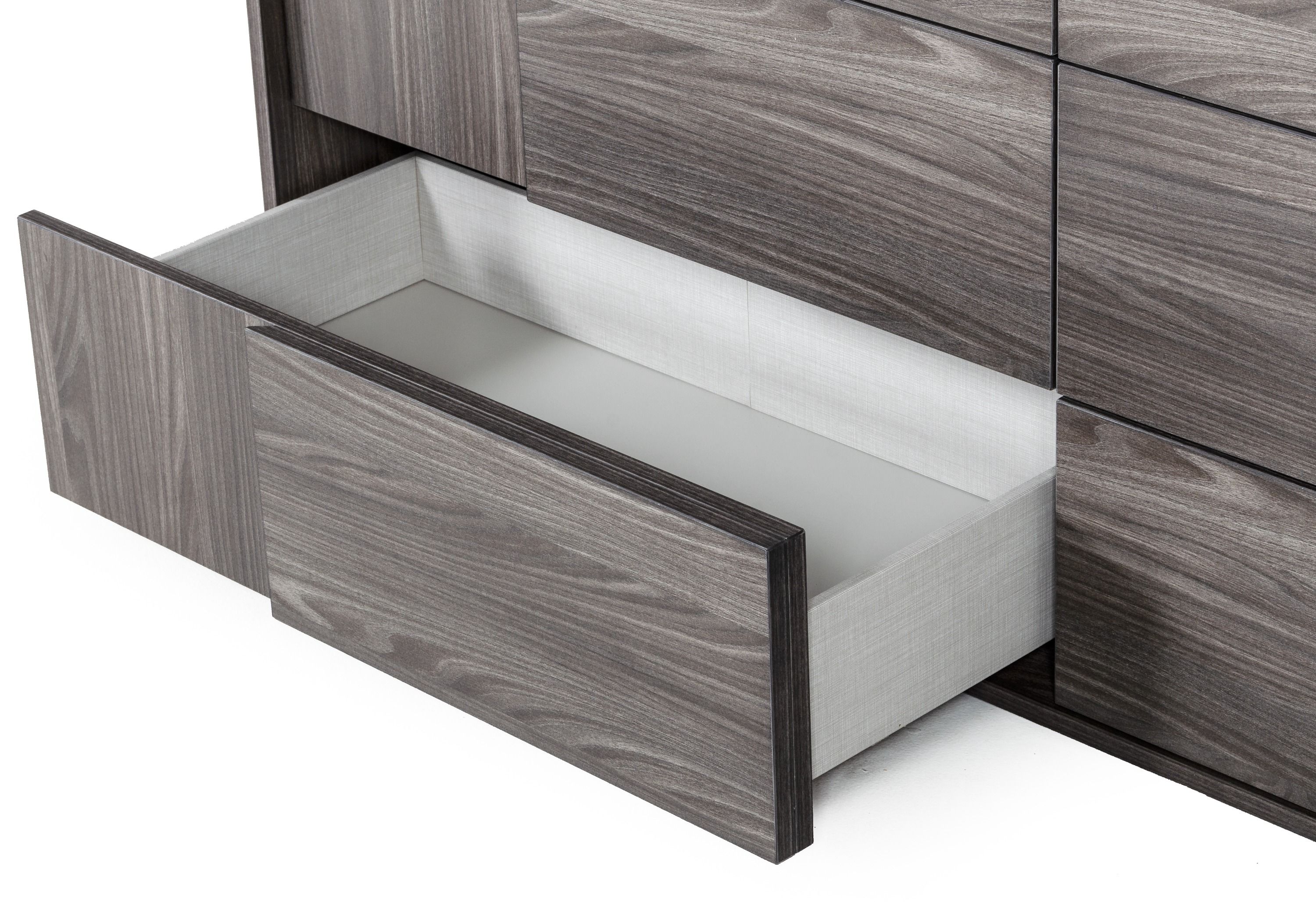 Queen Nova Domus Asus - Italian Modern Elm Grey Bedroom Set