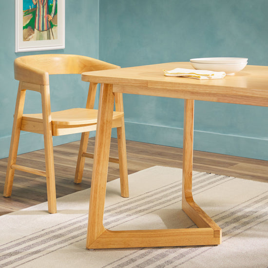 Ezra Modern Rectangle Dining Table for 6