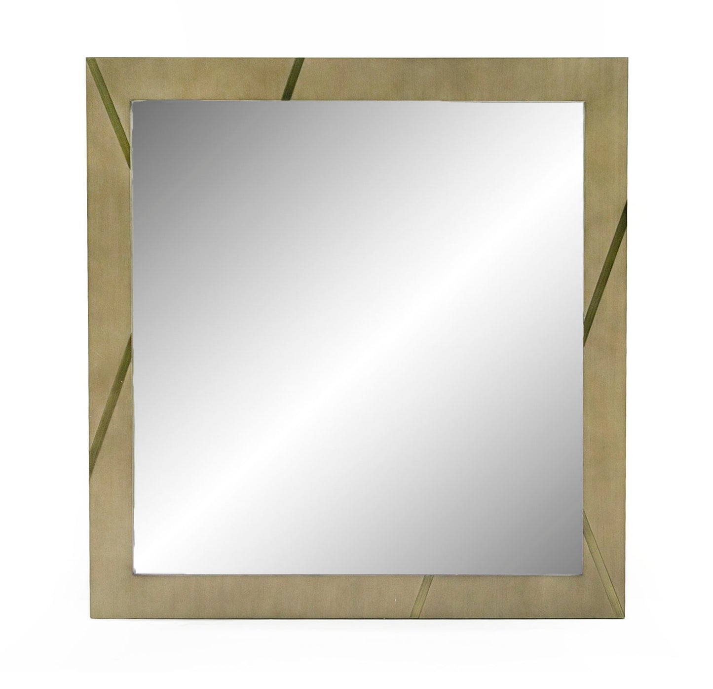 Modrest Nixa - Modern Birch + Brushed Bronze Mirror