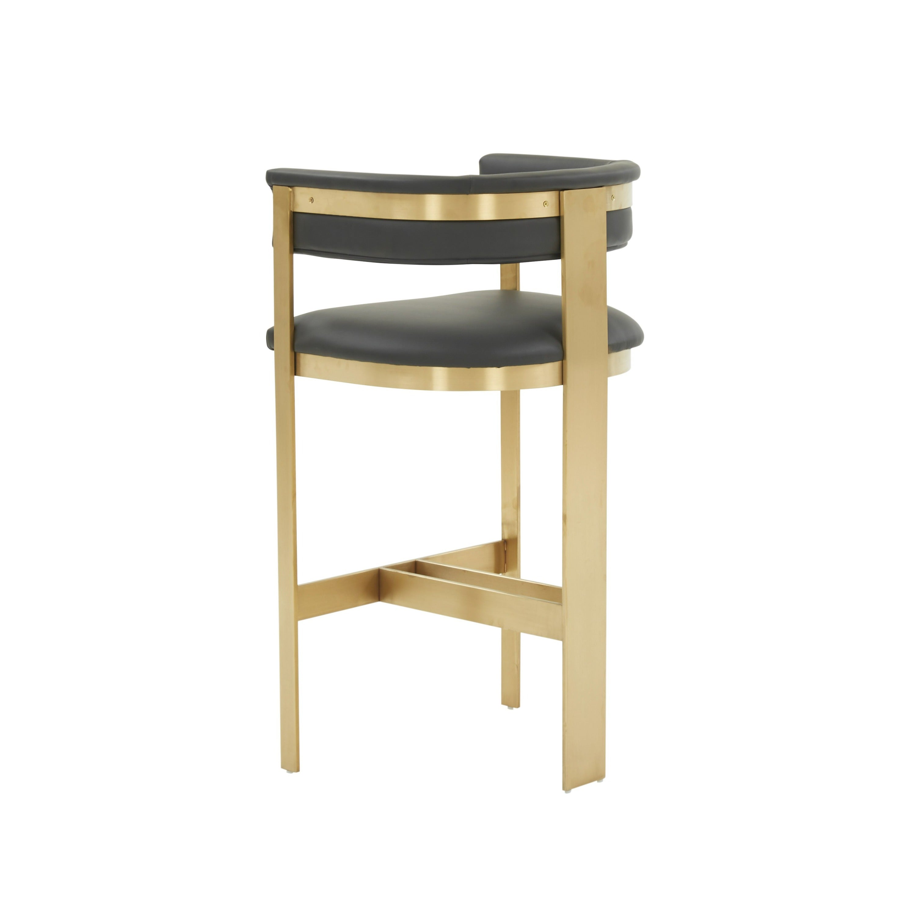 Modrest Boswell - Modern Black + Matte Gold Barstool