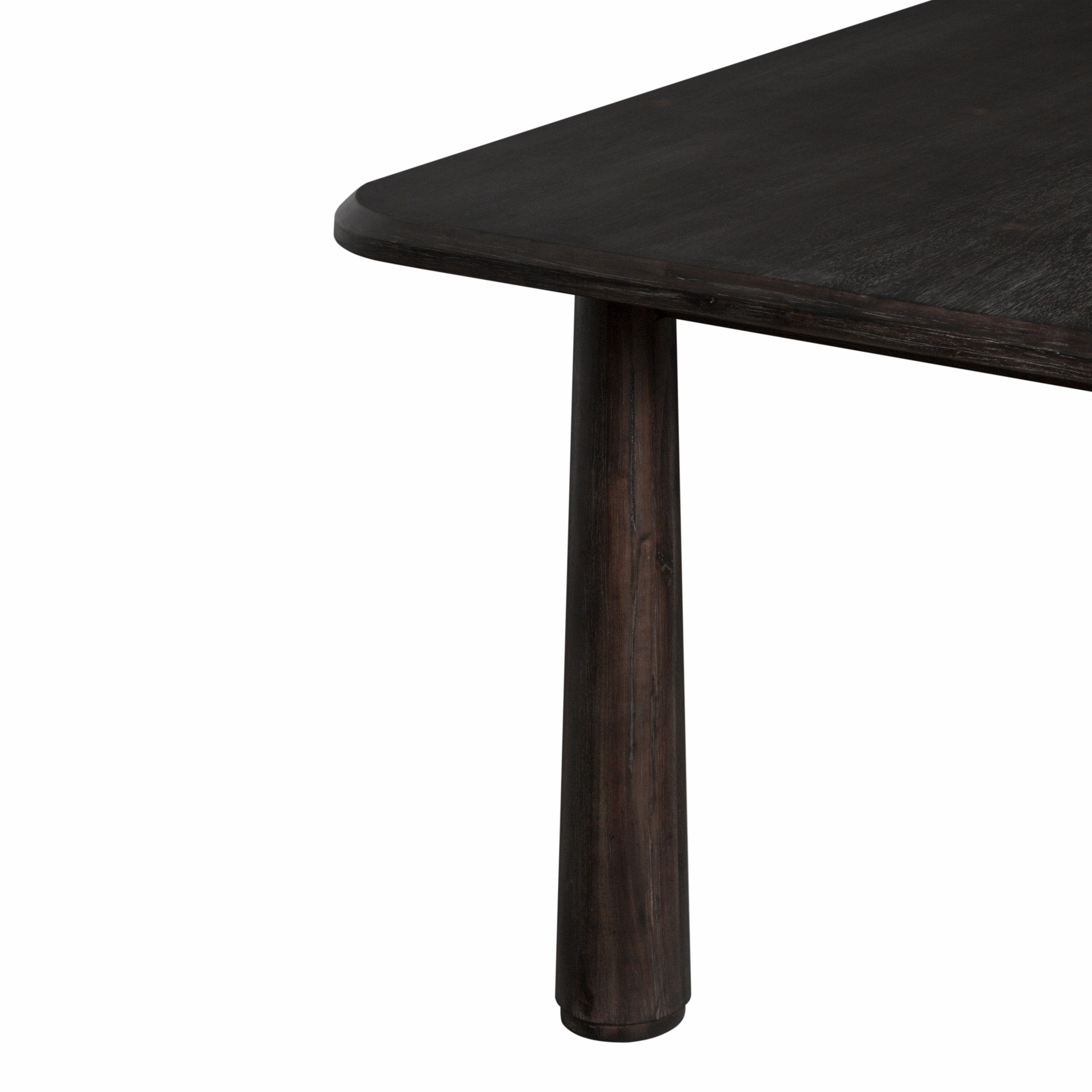 Modrest Rhea - Modern 71" Dark Acacia Rectangular Dining Table