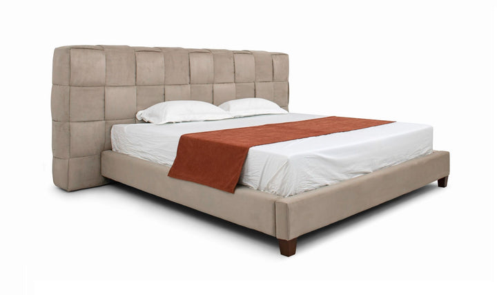 Queen Modrest McKamey - Modern Beige Fabric Bed