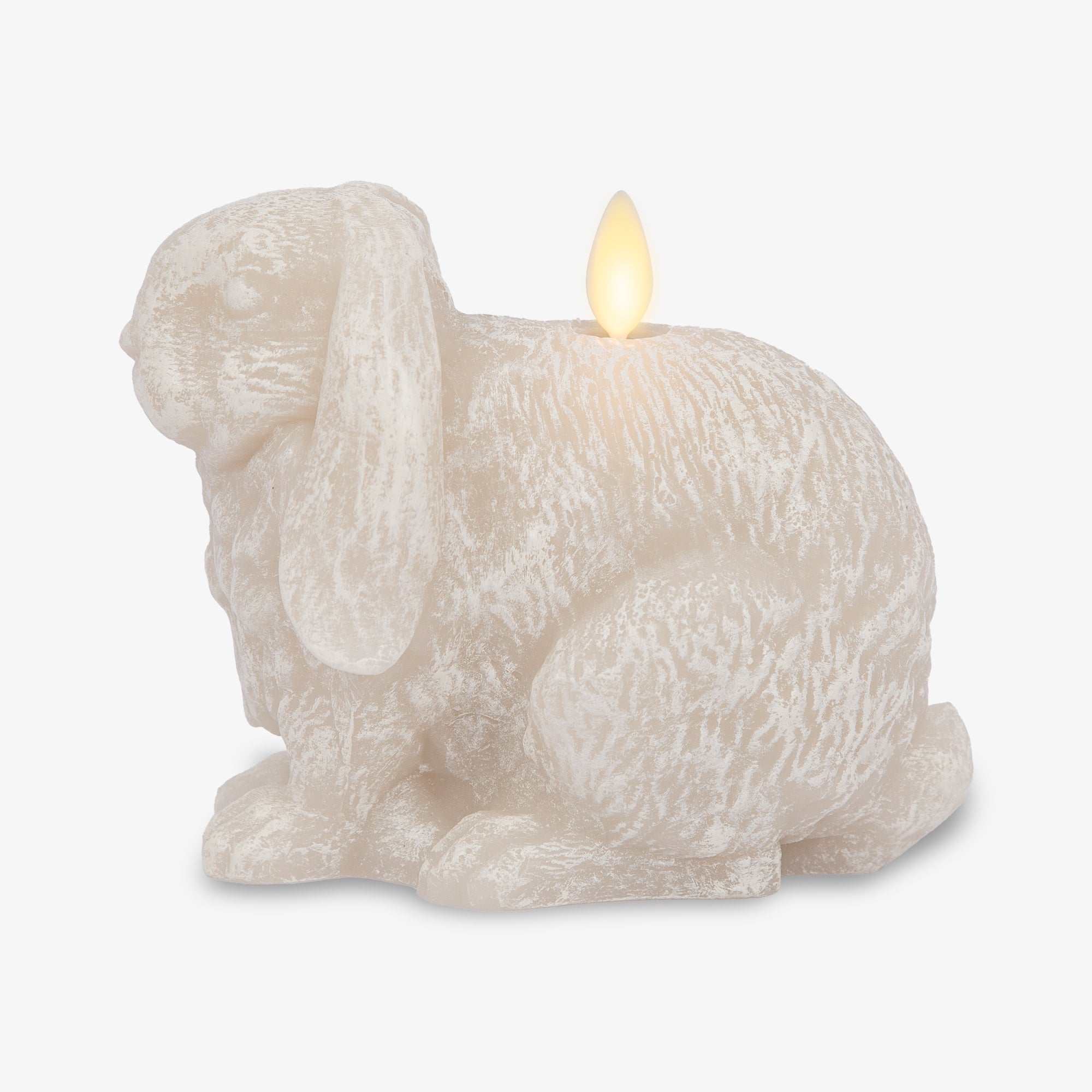 Chalk Flameless Candle Lop Eared Rabbit