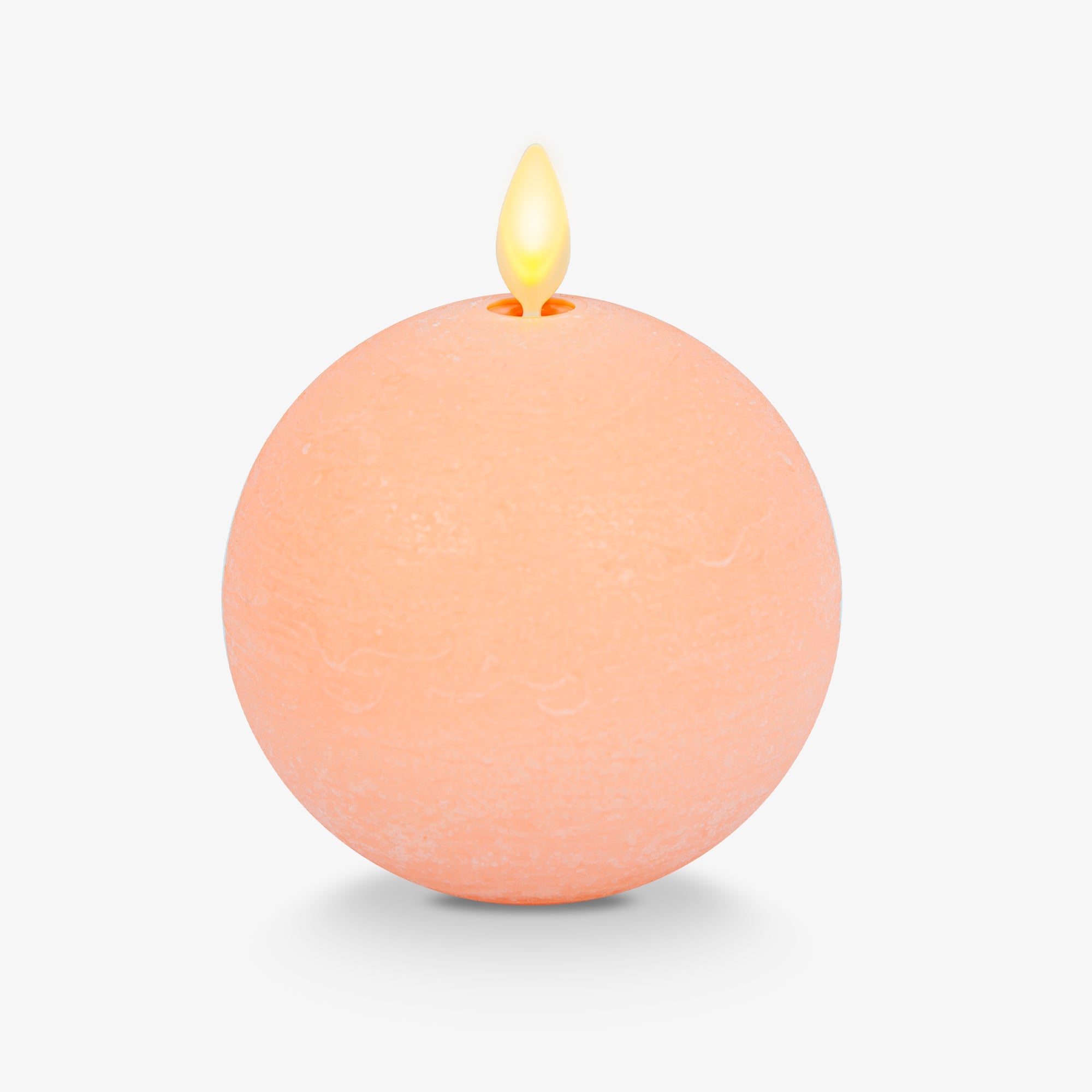 Mellow Peach Chalky Flameless Candle Sphere