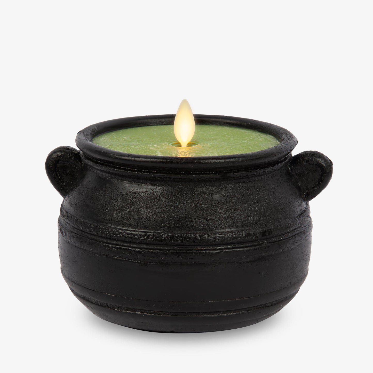 Green Potion Flameless Candle Cauldron