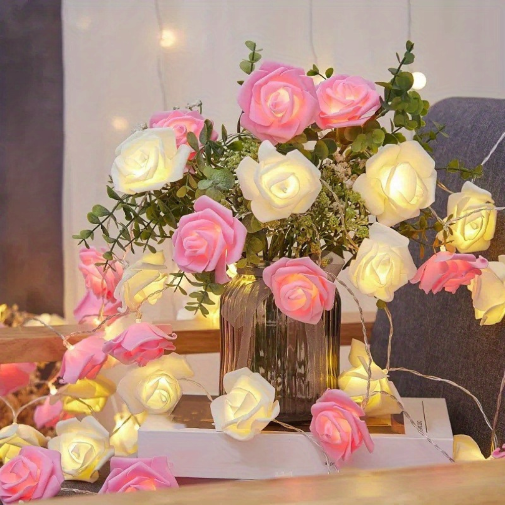 Rose Flower Lights String