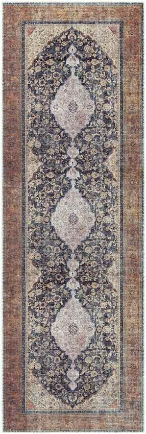 Olterterp Traditional Washable Rug, Clay