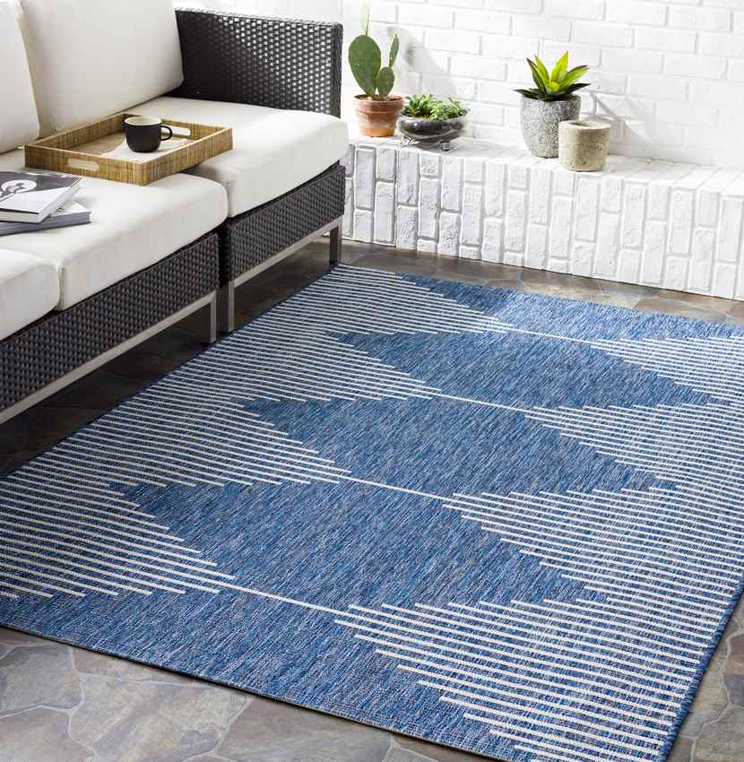 Okswerd Global Rug, Bright Blue