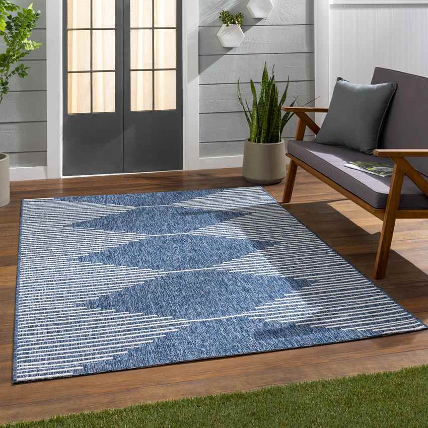 Okswerd Global Rug, Bright Blue