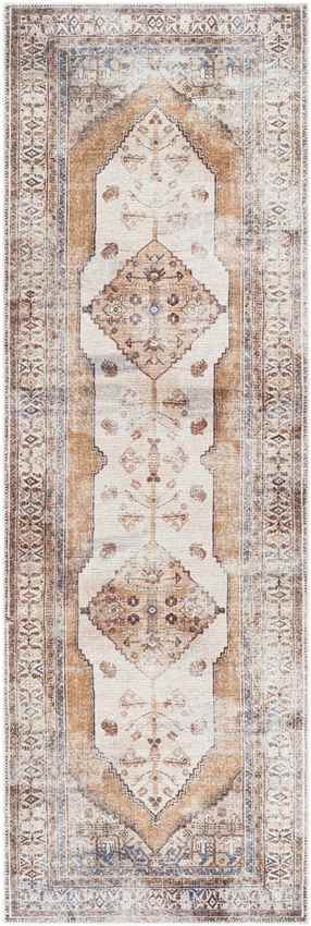 Kwadijk Traditional Washable Rug, Camel