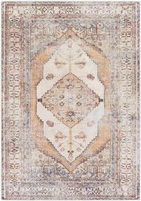 Kwadijk Traditional Washable Rug, Camel