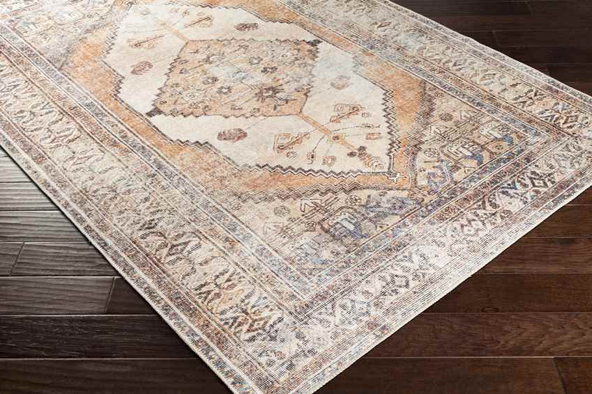 Kwadijk Traditional Washable Rug, Camel