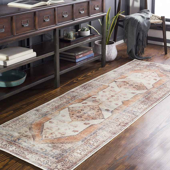 Kwadijk Traditional Washable Rug, Camel