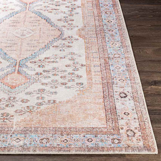 Midwoud Traditional Washable Rug, Blush