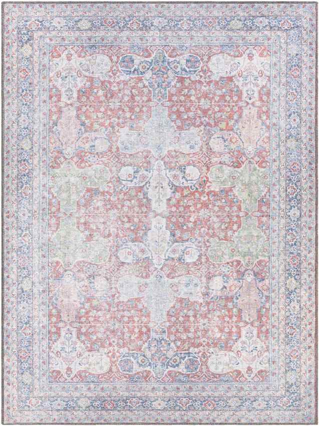 North Riverside Traditional Washable Rug, Blush