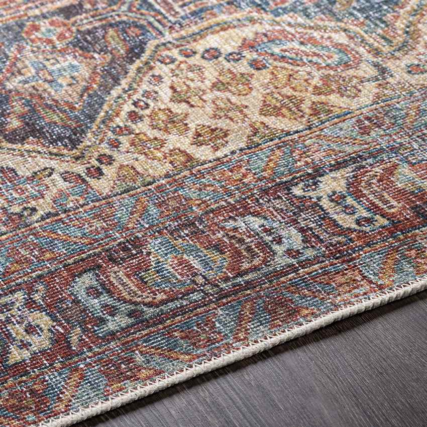 Walnut Hill Traditional Washable Rug, Dark Brown