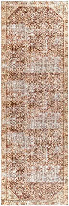 West Point Traditional Washable Rug, Saffron