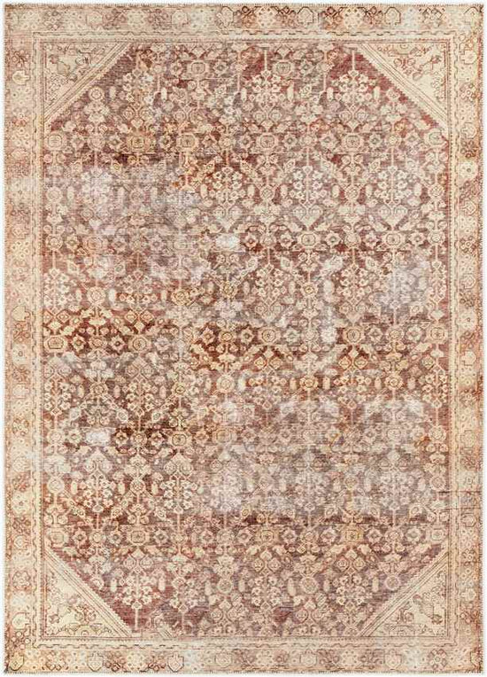 West Point Traditional Washable Rug, Saffron