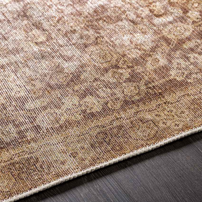 West Point Traditional Washable Rug, Saffron