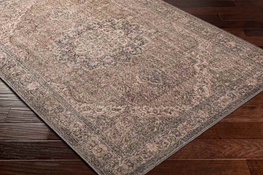 Macy Traditional Washable Rug, Camel