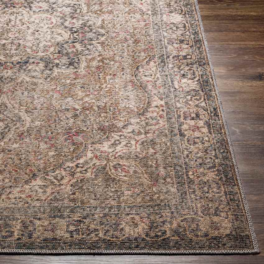 Macy Traditional Washable Rug, Camel